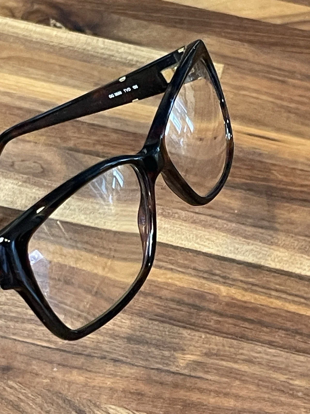 Gucci Eyeglasses Frames GG3559 TVD Brown Tortoise Gold Crystals 53-14-135